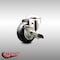 Service Caster 3 Inch 316SS Black Polyurethane Wheel Swivel Bolt Hole Caster with Brake SCC SCC-SS316BH20S314-PPUB-BLK-TLB - alternate 4